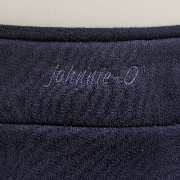 LN Johnnie-O Navy Crew Neck Sweatshirt Jacket XL - Picture 7 of 8